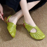 Purpdrank  Women Heeled Sandals Casual Loafers Shoes Woman Slippers 2025 Brand Slingback Shallow Dress Summer Designer Soft Leather Pumps