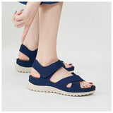 Purpdrank  European And American Sports Casual Sandals New Velcro Hollow Thick-Soled Women's Sandals Lightweight Comfortable And Simple