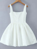 Purpdrank  Sexy backless white mini summer dress women elegant folds evening short dresses woman bodycon prom birthday party dress vestidos