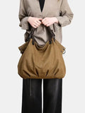 Purpdrank  Commuting Hand-held Shoulder Crossbody Large Capacity Casual Retro Bags Canvas Tote Women's Bag