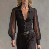 Purpdrank  Spring Autumn Women Long Black Party Dresses Fashion Solid Long Sleeve Patchwork Female Slim Elegan Dresses