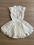 Purpdrank  Sweet Vintage White Lace Women Dress Y2k Sleeveless Embroidery Slim Princess Summer Dress Harajuku Female Retro Party Outfit New