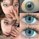 Purpdrank  1Pair Korean High Quality Lenses Color Contact Lenses for Eyes Purple Lenses Blue Eye Lens Soft Cosmetic Brown Contacts