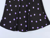 Purpdrank  5 colors Spring Summer Women Elastic High Waist Polka Dot Satin Skirt Mid Long A-line Skirts Femme