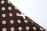 Purpdrank  Polka Dot Print 3-Piece Set Women Scarf+V-Neck Camisole+Irregular Mid Skirts Matching High Street Sweet Elegant Suit
