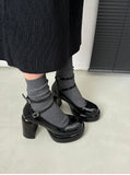 Purpdrank  Designer Women Nightclub Pumps Fashion Cross Strap Buckle Shoes 2025 New Spring Autumn Wedding Party Shoes