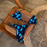 Purpdrank  Bikini Push Up Women Swimsuits Sexy Swimwear Brazilian Bikini Set Halter Biquini Swim Suits Print Beachwear Female