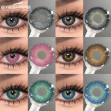 Purpdrank  New Colored Contact Lenses 1 Pair Fashion Blue Eyes Lenses Gray Pupils High Quality Brown Lenses Green Eyes Contacts