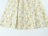 Purpdrank  European style new women's fashion versatile temperament flower print poplin midi suspender back dress