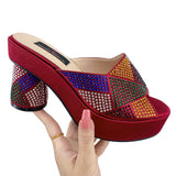 Purpdrank - 2023 Nigerian Sandals Platform Shoes Ladies Party High Heel Open Toe Luxury Wedding Ladies High Heels Sandals Summer