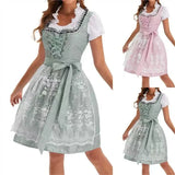 Purpdrank  Halloween Fancy Dress Women's Oktoberfest Costumes German Bavarian Dirndl Dresses