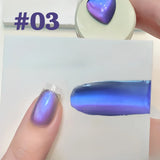 Purpdrank  TC 10ML New Star Bamboo Cat Eye Nail Supplies Pavilion Strobe Green Glass Bead Cat Eye Magnetic Gel Polish Summer Nails