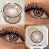 Purpdrank  2Pcs Soft Lenses Blue Contacts Gray Lenses Yearly Fashion Color Contact Lenses for Eyes Beauty Eye Color Makeup Pupils