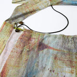 Purpdrank  Beach Dress Women Summer Tie Dye Print Sleeveless Hollow Cut Out Sleeveless Halter Neck Long Dress Club Party Dresses