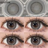 Purpdrank  1 Pair Colored Contact Lenses Pink Contact Lenses Purple Fashion Makeup Contact Lenses Eye Cosplay Lenses Yearly Use