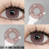 Purpdrank  1pair Gray Color Contact Lenses For Eyes Colored Lenses Blue Lenses Natural Colorful Brown Contact Lenses Yearly Use