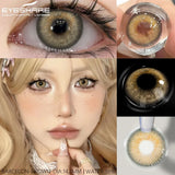 Purpdrank  2Pcs Yearly Use Color Contact Lenses for Eye Natural Pupils Gray Blue Contact Lenses Cosmetic Green High Quality Lenses