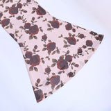 Purpdrank  Sexy Women Backless Rose Print Long Dress Slim Fit Strap Spicy Girl Dresses Sleeveless Bodycon Party Dress Vacation Dress