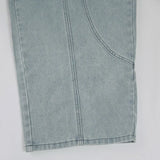 Purpdrank  American Retro Washing Old Jeans Summer Deconstructive Casual Loose Wide-leg High Street Spice Pants