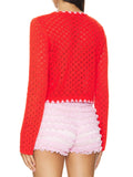 Purpdrank  Women Mini Shorts Layered Lace Frill Trim Elastic Waist Tie-Up Bow Bloomer Shorts for Summer Streetwear
