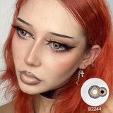 Purpdrank  Colored Contact Lenses 22mm Cosplay for Halloween Double Iris Triple Iris Orochimaru Sclera Lenses Cosmetic Eye Pupils