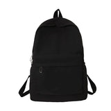 Purpdrank   Women Schoolbag Waterproof Large Capacity School Backpack Smooth Zipper Solid Teens Girl Casual Daypack Bag Student Supply