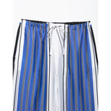 Purpdrank  Women Striped Trousers Summer Lace Up Casual Straight Leg Pants Mid waist Loose Women Pant