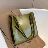 Purpdrank  Quality Women Tote Bags Shiny Leather Shopper Shoulder Bag Retro Large Capacity Shopping Totes Luxury Designer Handbag Lady