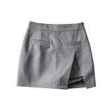 Purpdrank  Spring Summer High Waist Sexy Casual Hip Split Skirt College Style Fashion Wholesale Women's Clothing