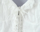 Purpdrank  White 3D Dot Spliced Lace Tie Bow Tassel Sexy Corset Women Summer Tank Tops Lacing up Bandage Strap no Button Crop Top