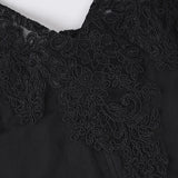 Purpdrank  Sexy Slim Lace Halter Dress See Through Patchwork Pu Leather V-Neck Sleeveless Mini Dresses For Women Summer Party Clubwear Lady