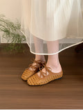 Purpdrank  Summers Cover Toe Weave Women Slippers Elegant Comfortable Slip On Slingback Mules Slides Shoes