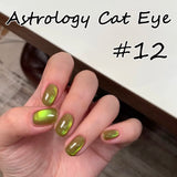 Purpdrank  1Pcs 10ML New Blue Nails Whitening Nail Art Super Flash Purple Blue Glass Bead Cat Eye Gel Nail Polish Autumn Nails