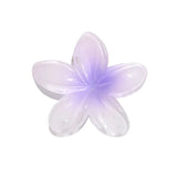 Purpdrank  Gradient 8cm Large Flower Acrylic Hair Clip for Women Sweet Hairpins Hair Claws Crab Clamp Barrettes Hawaiian Hair Accessories