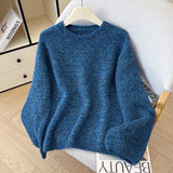 Purpdrank  High Quality Soft Round Neck Sweater Women Korean Fashion Long Sleeve Pullovers Female Fall Winter  Knitted Jumper Sweater New
