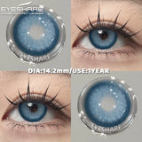 Purpdrank  1 Pair Color Contact Lenses Cosmetics Natural Brown Pupils Blue Eyes Contacts Lens Makeup Beauty Green Contacts Lens