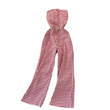 Purpdrank  Summer Fashion Casual Women's Black White Plaid Backless Slim Holiday High Waist Slip Wide Leg Pant Jumpsuit Versatile