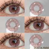 Purpdrank  Purple Color Contact Lenses For Eyes Natural Eye Brown Color Lens Cosmetic Soft Eye Lenses Beauty Pupils Colored Lenses