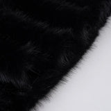 Purpdrank  Sequins Leopard 2 Piece Set for Women Fashion Furry Strapless Sleeveless Crop Tube Top and Mini Pencil Skirt Matching Suit