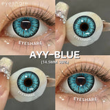 Purpdrank  Anime Colored Contact Lenses 2Pcs Cosplay Red Lenses Blue Eyes Lenses Halloween Purple Eye Makeup Contact Green Lens
