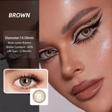 Purpdrank  NEW Colored Contact Lenses Big Eyes Lens Blue Eye 14.5mm Contacts Lens Green Lens Beauty Women Makeups Lens Health Care