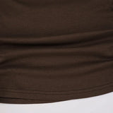 Purpdrank  Retro Sexy Autumn Skew Collar Long Sleeve Slim Solid All Match Knitted T-Shirts