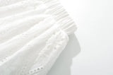 Purpdrank  Ballet Girl White Black Embroidery Hollow Out hole Elastic Low Waist Mini BUD Skirt Women Ball Gown Umbrella Skater Skirts