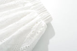 Purpdrank  Ballet Girl White Black Embroidery Hollow Out hole Elastic Low Waist Mini BUD Skirt Women Ball Gown Umbrella Skater Skirts