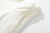Purpdrank  Holiday Front Cross Lacing up Bandage Bow Zipper Waist Mini Skirt Women White Spliced Lace Hem Ruched Swing A-lined Skirts Black