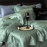 Purpdrank  600TC Lyocell Bamboo Fiber Soft Silky Cool Feeling Bedding Set Vintage jacquard Duvet Cover Bed Sheet/Fitted Sheet Pillowcases