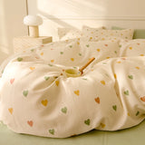 Purpdrank  Plaid Style Comforter Cover Single/Double Duvets Cover 100% Cotton Blanket Cover Girls Boys Room Quilt Cover 이불커버(No Pillowcase)