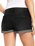 Purpdrank  European and American Summer New Sexy High Waist Tight Piercing High Elasticity Jeans for Women Denim Shorts Plus Size