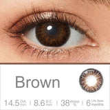 Purpdrank  Natural Color Contact Lenses for Eyes 3 Tone Color Lens Gray Contact Lens Yearly Fashion Blue Contact Lens Colored Eye Contacts