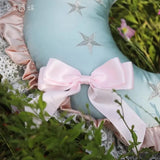 Purpdrank  Creative Lolita Moon Cushion Girls Bedroom Decorative Pillow Lace Ruffle Bow Decorative Moon Shape Back Cushion Seat Cushion